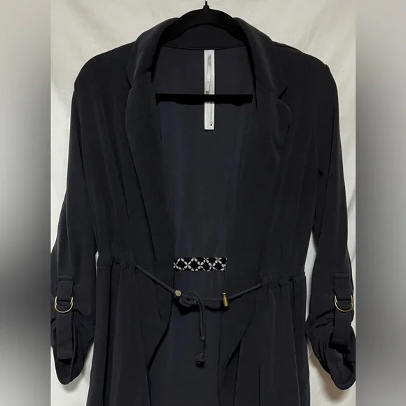 NEW Anthropologie Alia Draped Cardigan Cinch Waist Long Sleeve Blazer Sweater - Picture 6 of 13